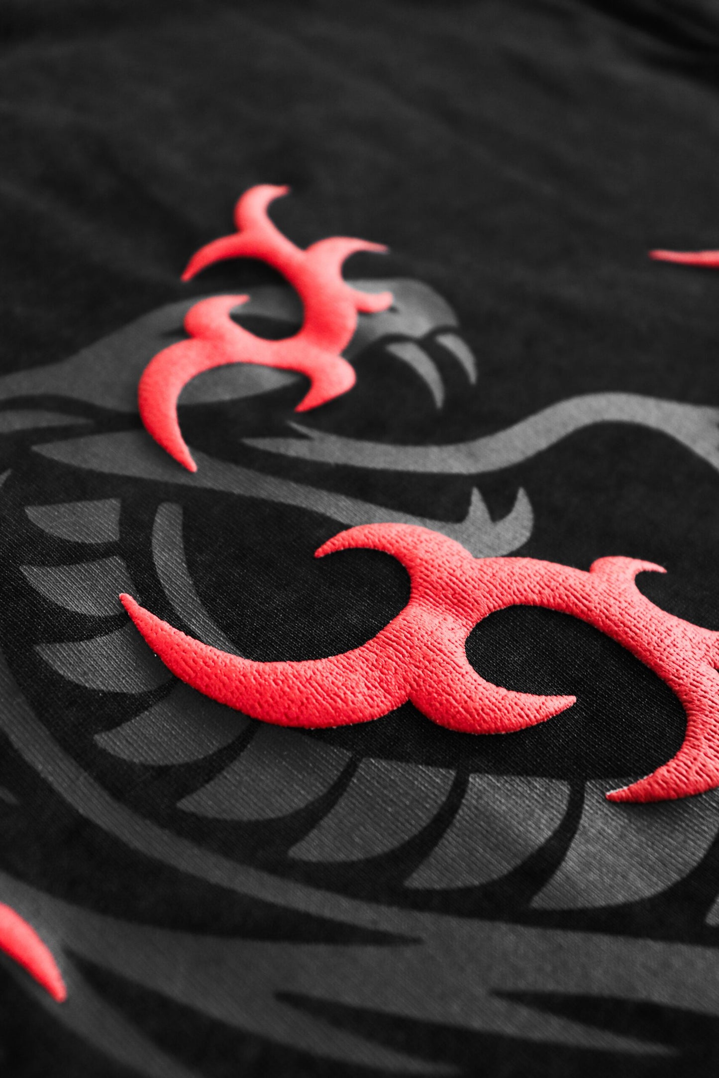 FRDCO : Razer Embossed Snake Washed Tee Black