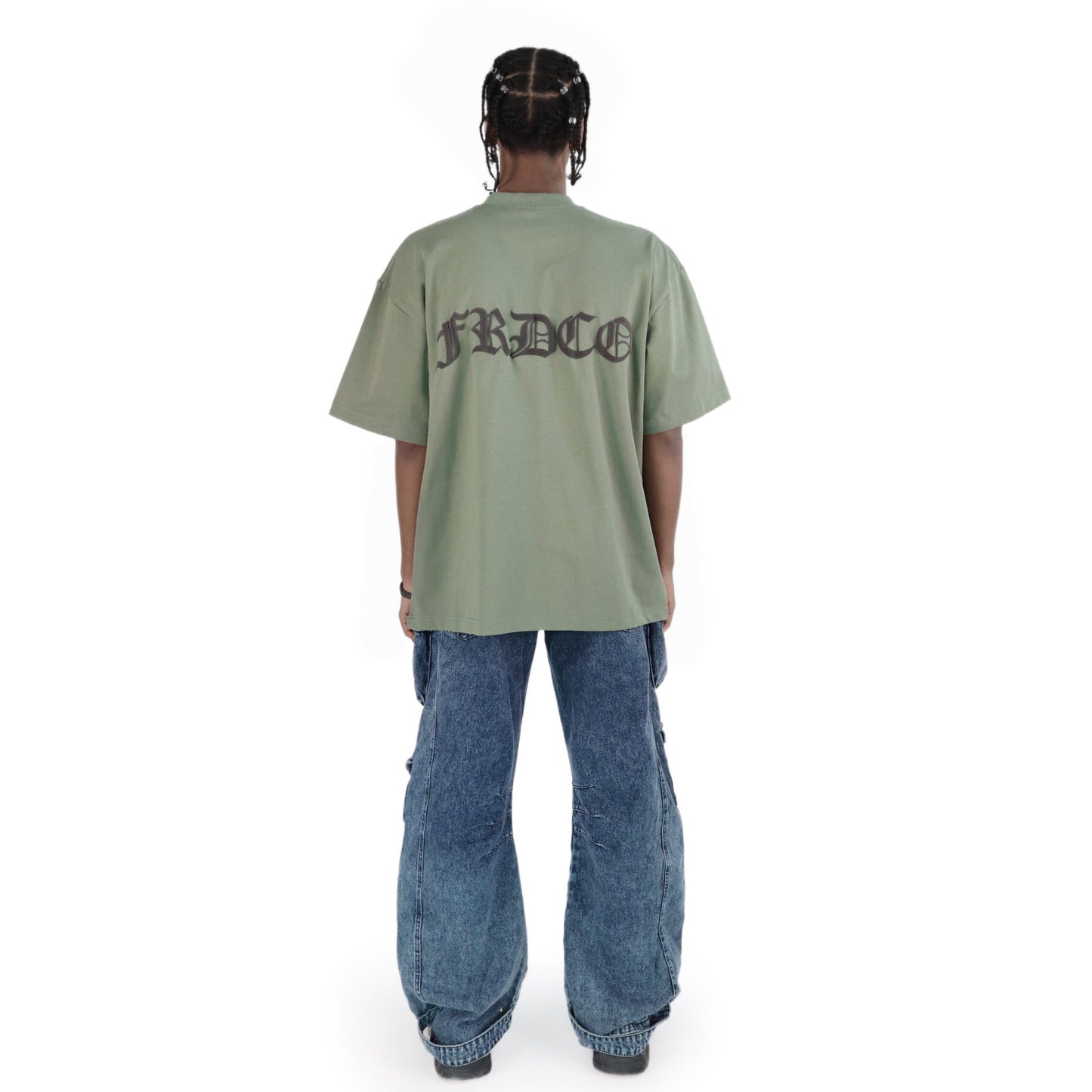FRDCO : SS24 Embossed Logo Tee Army
