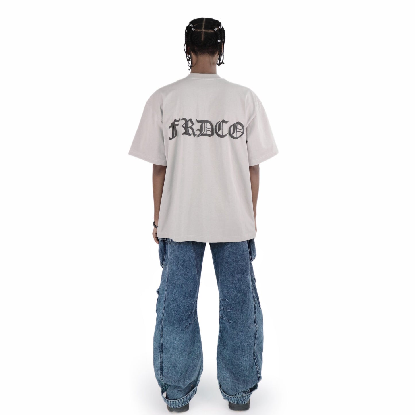FRDCO : SS24 Embossed Logo Tee Grey
