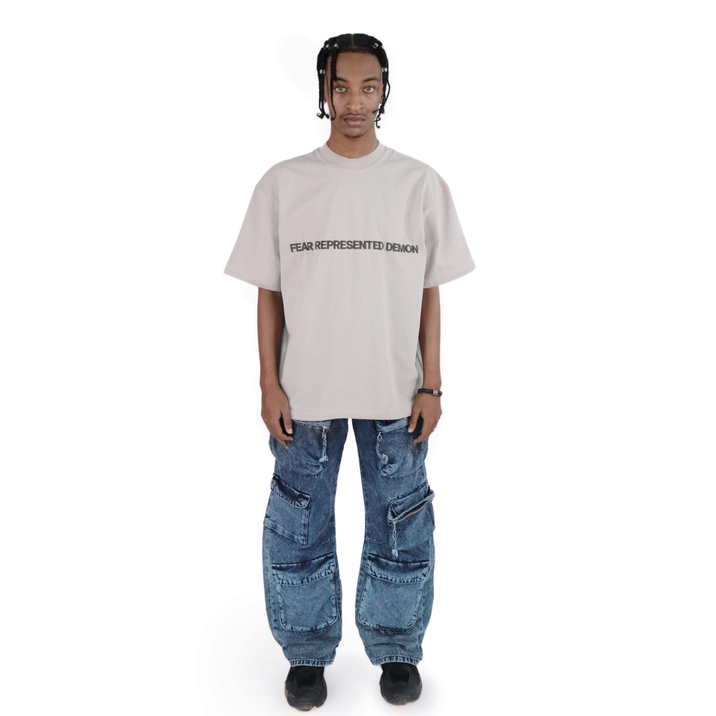 FRDCO : SS24 Embossed Logo Tee Grey