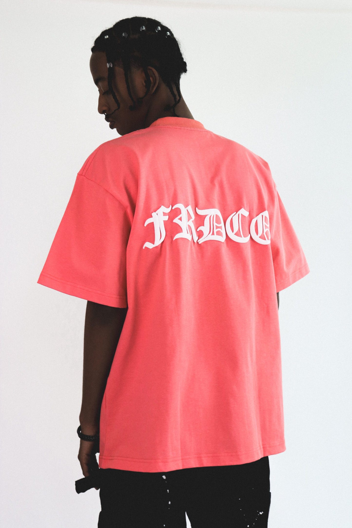 FRDCO : SS24 Embossed Logo Tee Tomato
