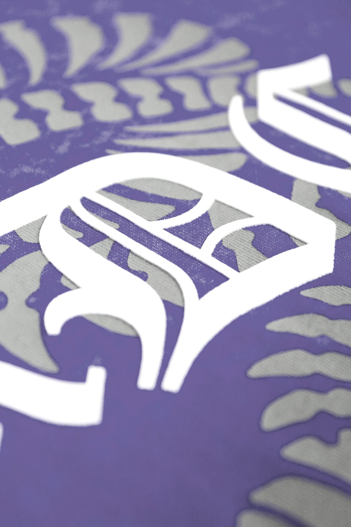 FRDCO : Stoned Snake Bone Washed Tee Purple