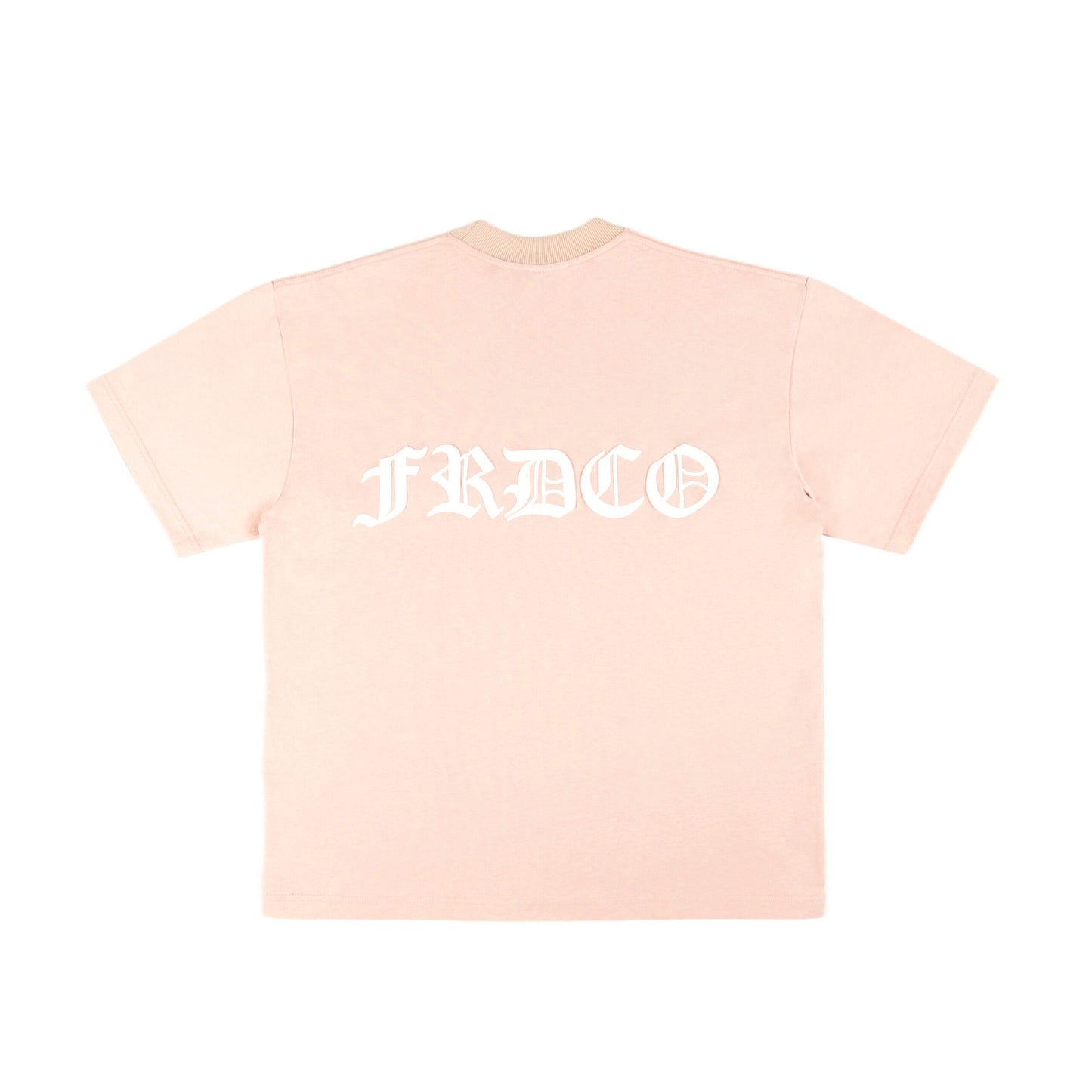 FRDCO : SS24 Embossed Logo Tee Peach