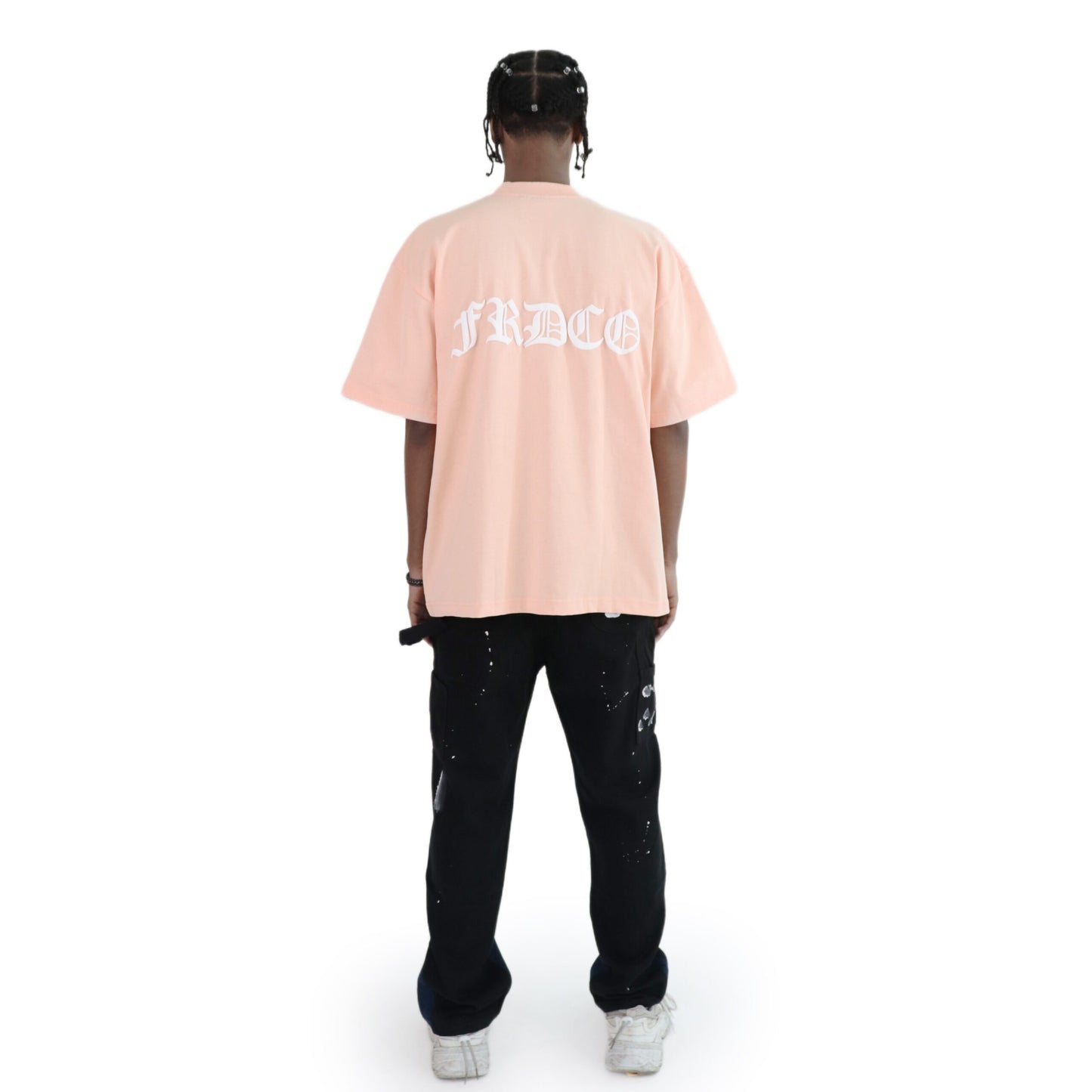 FRDCO : SS24 Embossed Logo Tee Peach