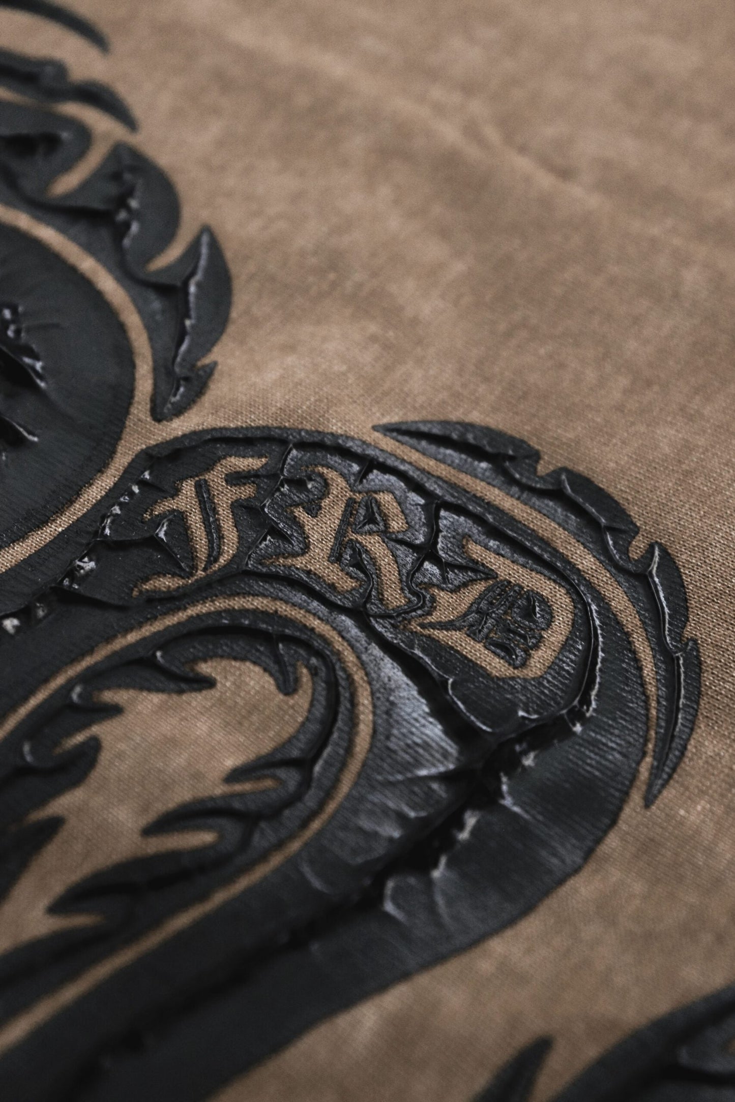 FRDCO : Dark Dragon Stoned Wash Tee Brown