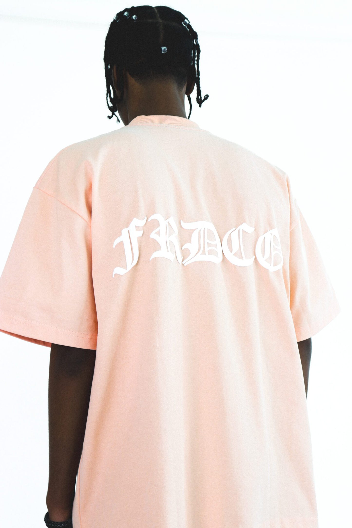 FRDCO : SS24 Embossed Logo Tee Peach