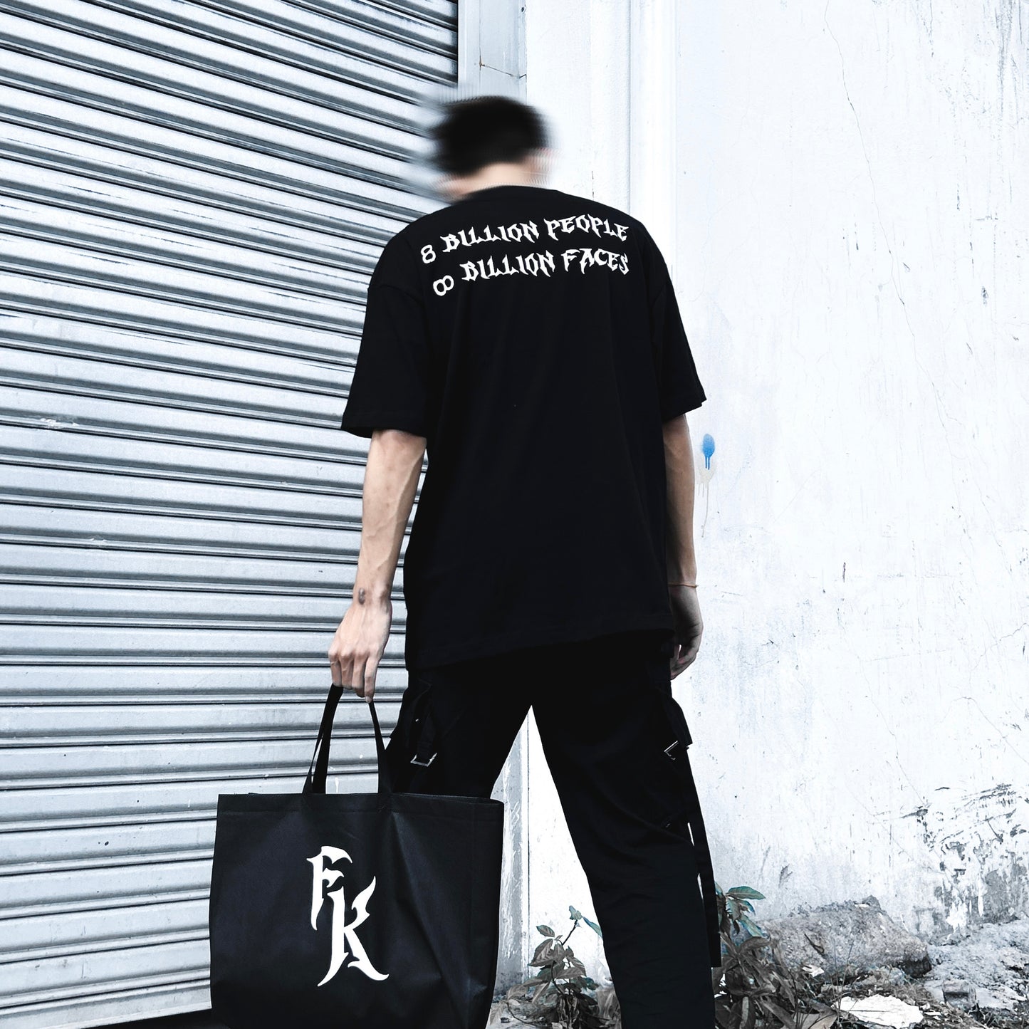 Futurekind : S23 Two Face Logo Tee Black