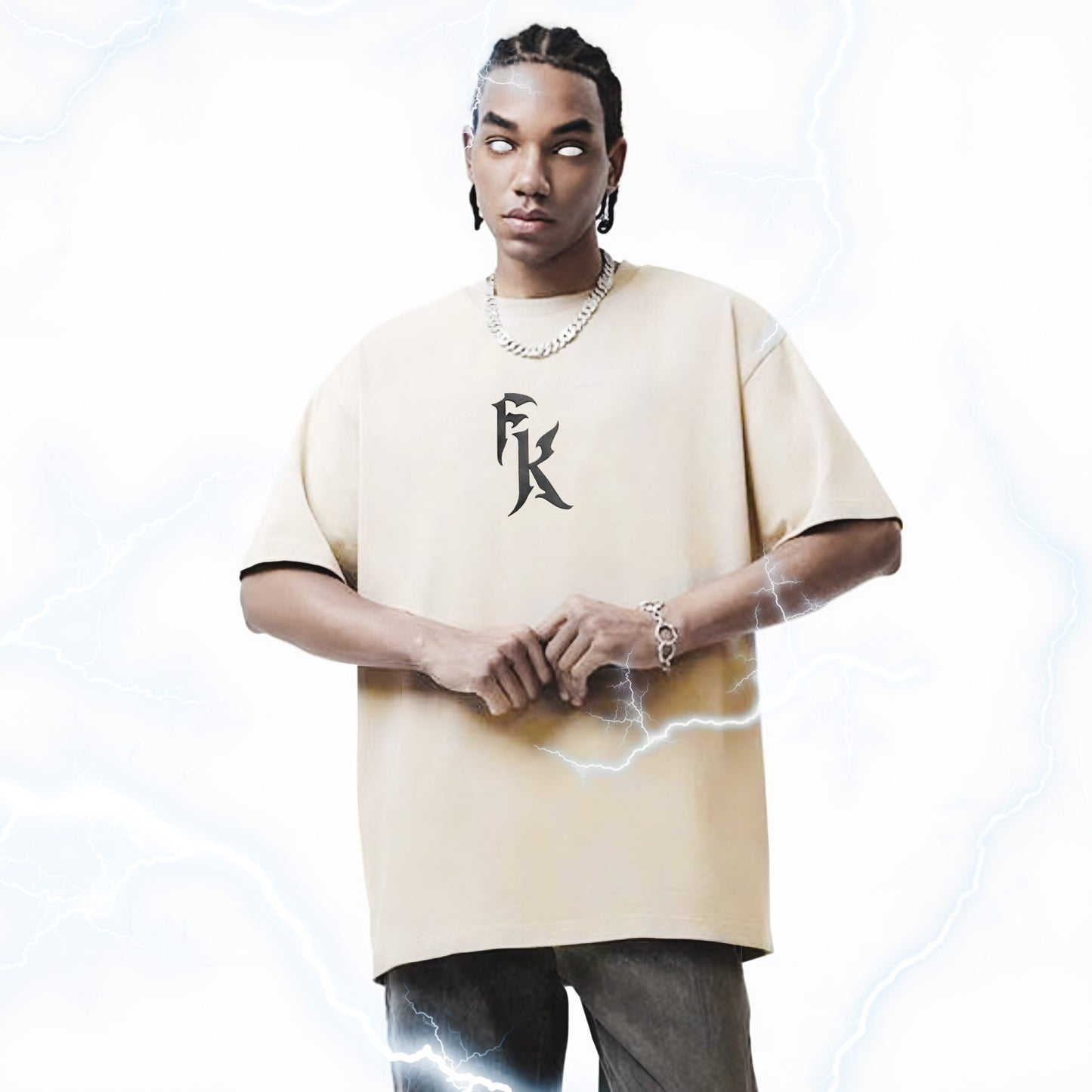 Futurekind : S23 Signature Logo Tee Khaki