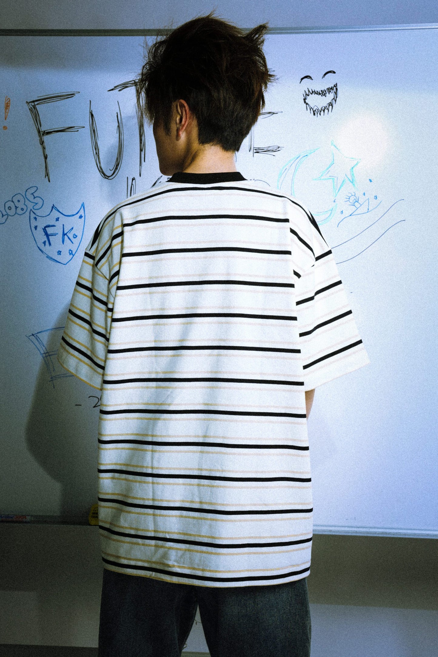 Futurekind : Social Test Stripes Tee Black