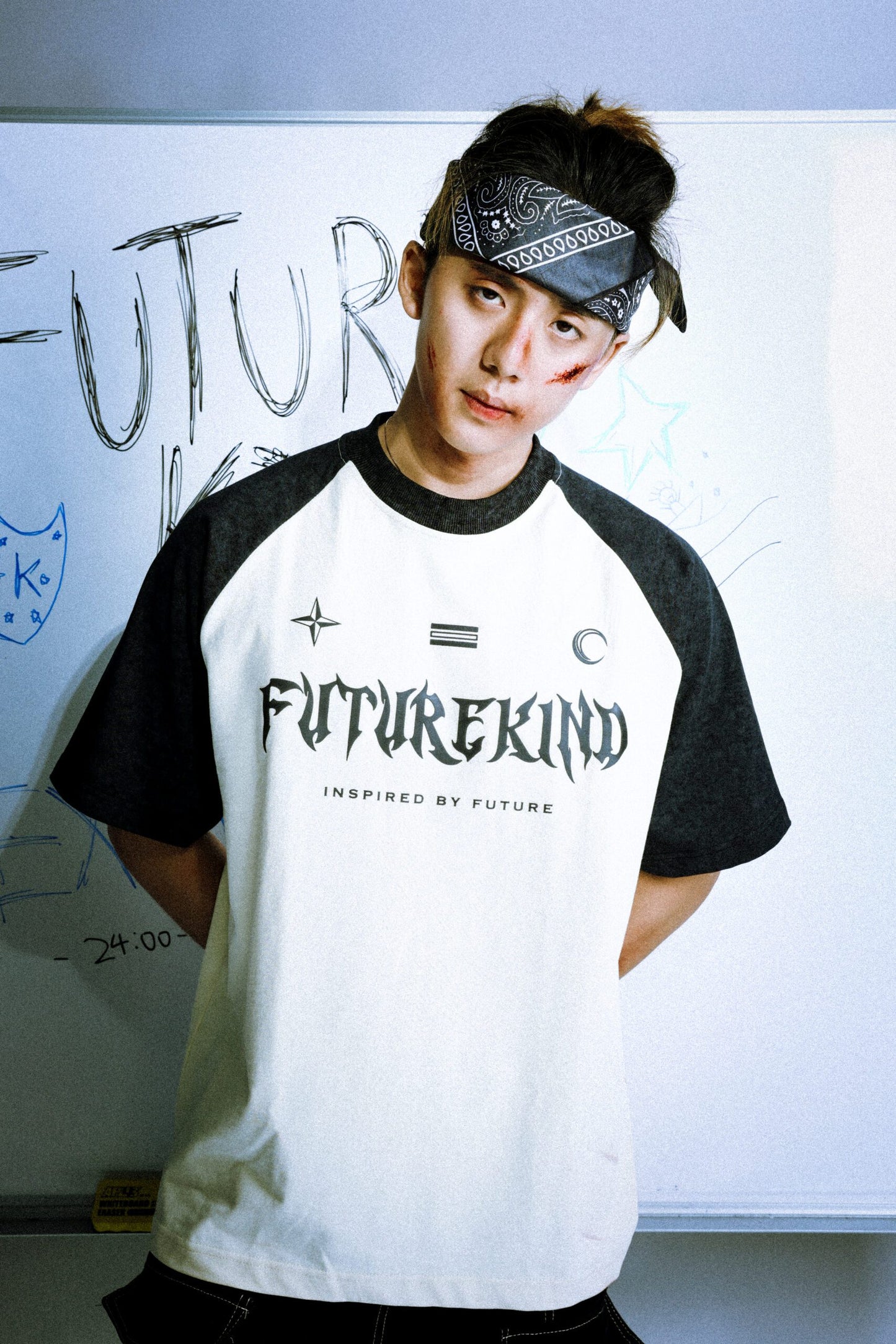 Futurekind : Social Test Retro Washed Tee Black