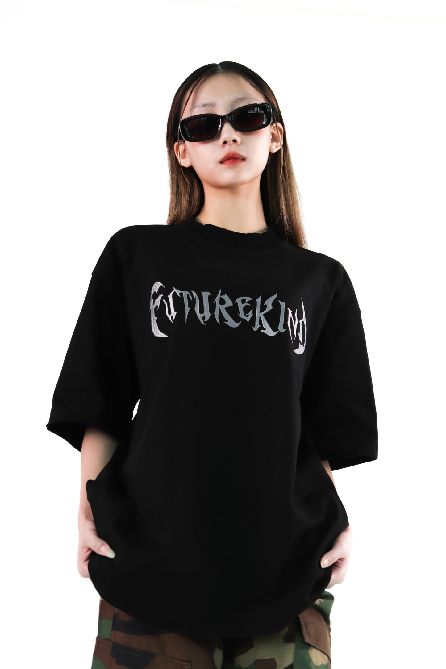Futurekind : Trap ERA Embroid Logo Tee Black