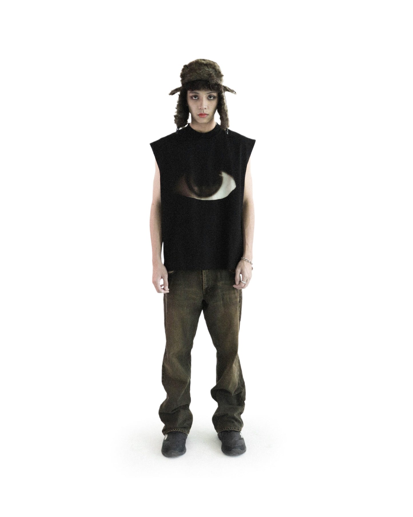 Futurekind : Utopia Third Eyes Non Sleeve Tee Black