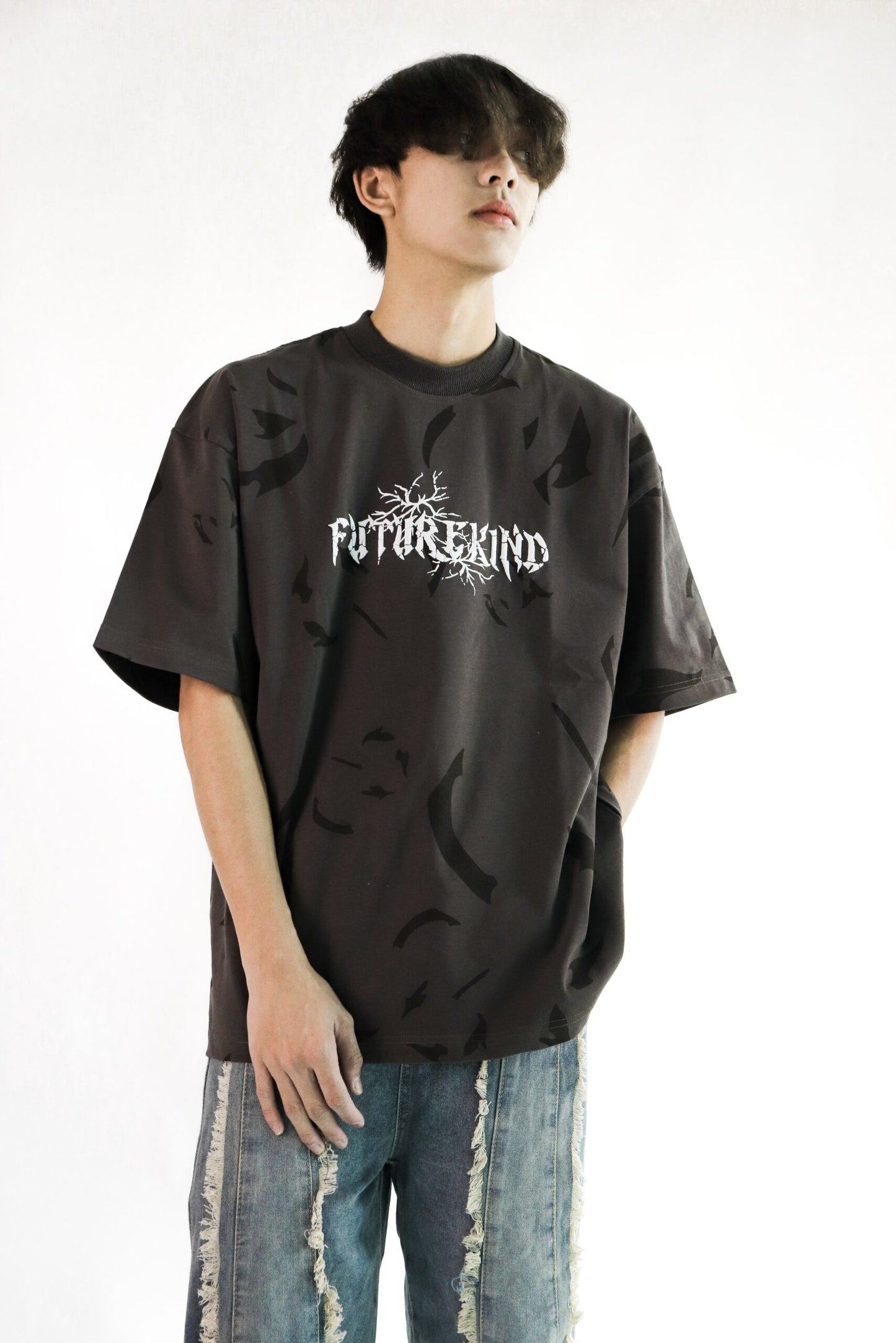 Futurekind : Time Crack Essential Tee Grey