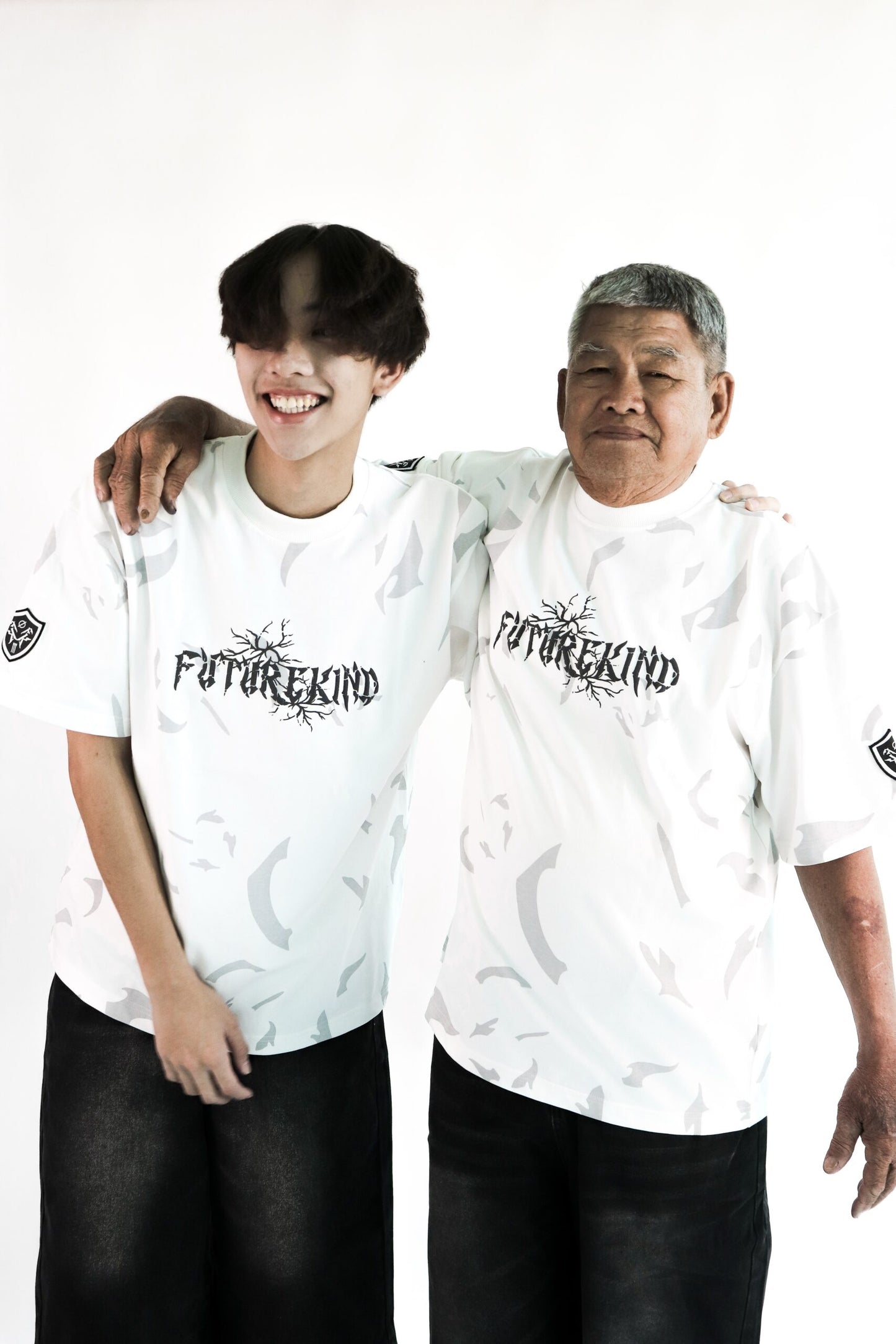 Futurekind : Time Crack Double Badges Tee White