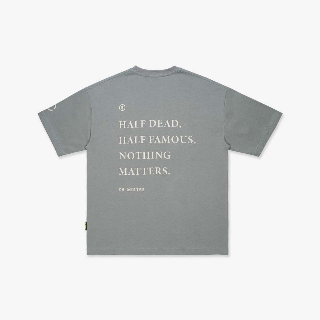 Dr Mister : HDHF Skullmark Broad Tee Grey