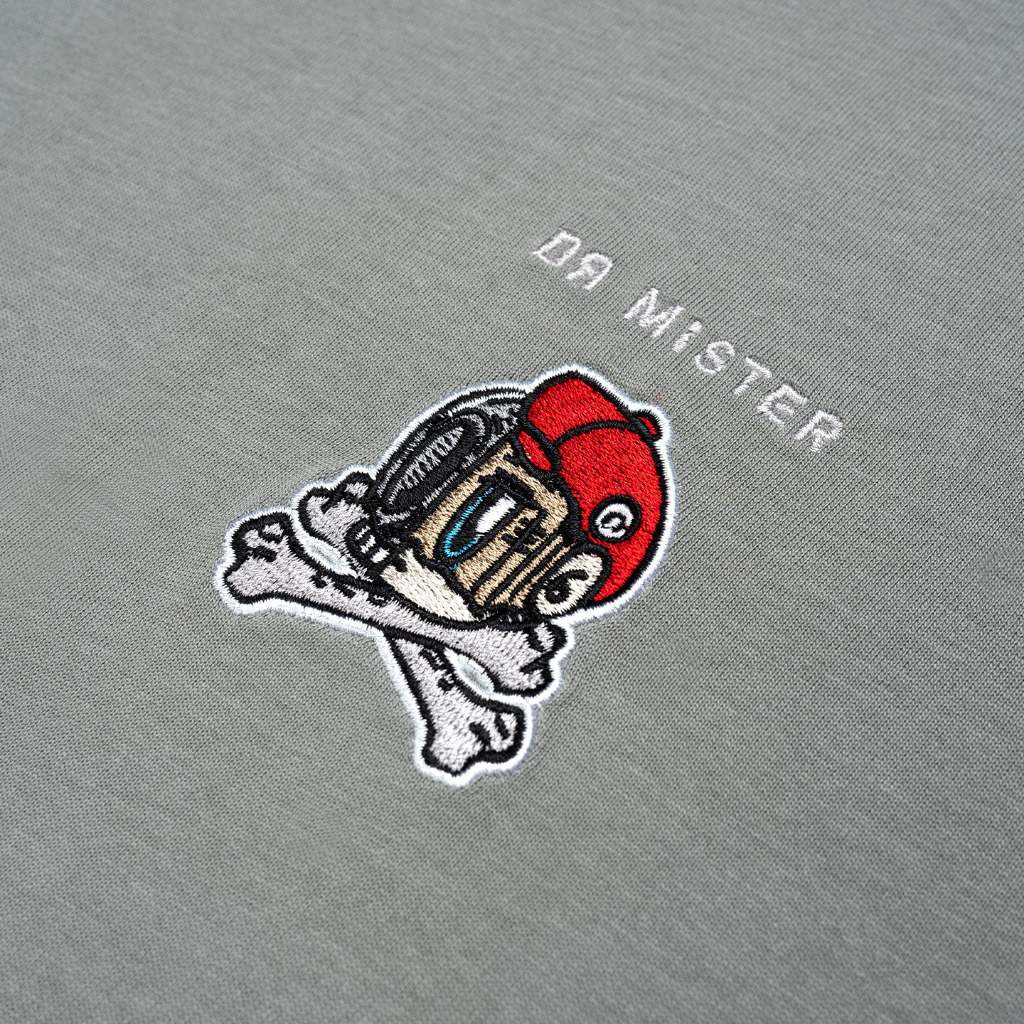 Dr Mister : HDHF Skullmark Broad Tee Grey