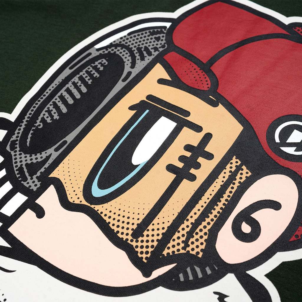 Dr Mister : HDHF Jolly Roger Broad Tee Green