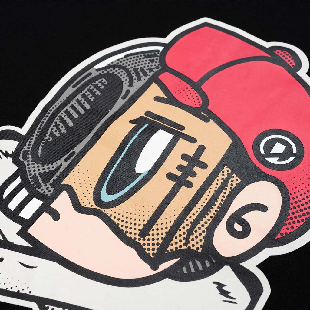 Dr Mister : HDHF Jolly Roger Broad Tee Black