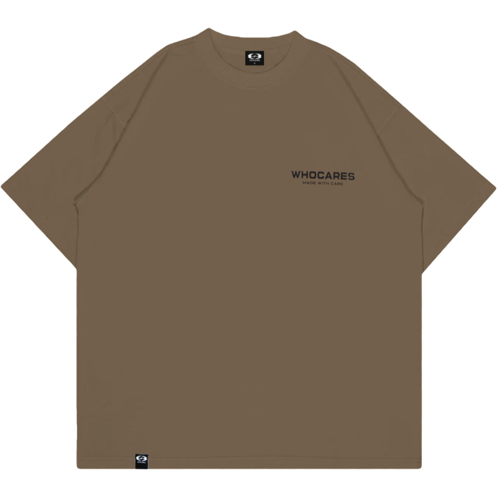 Whocares : Essential Logo Tee Brown