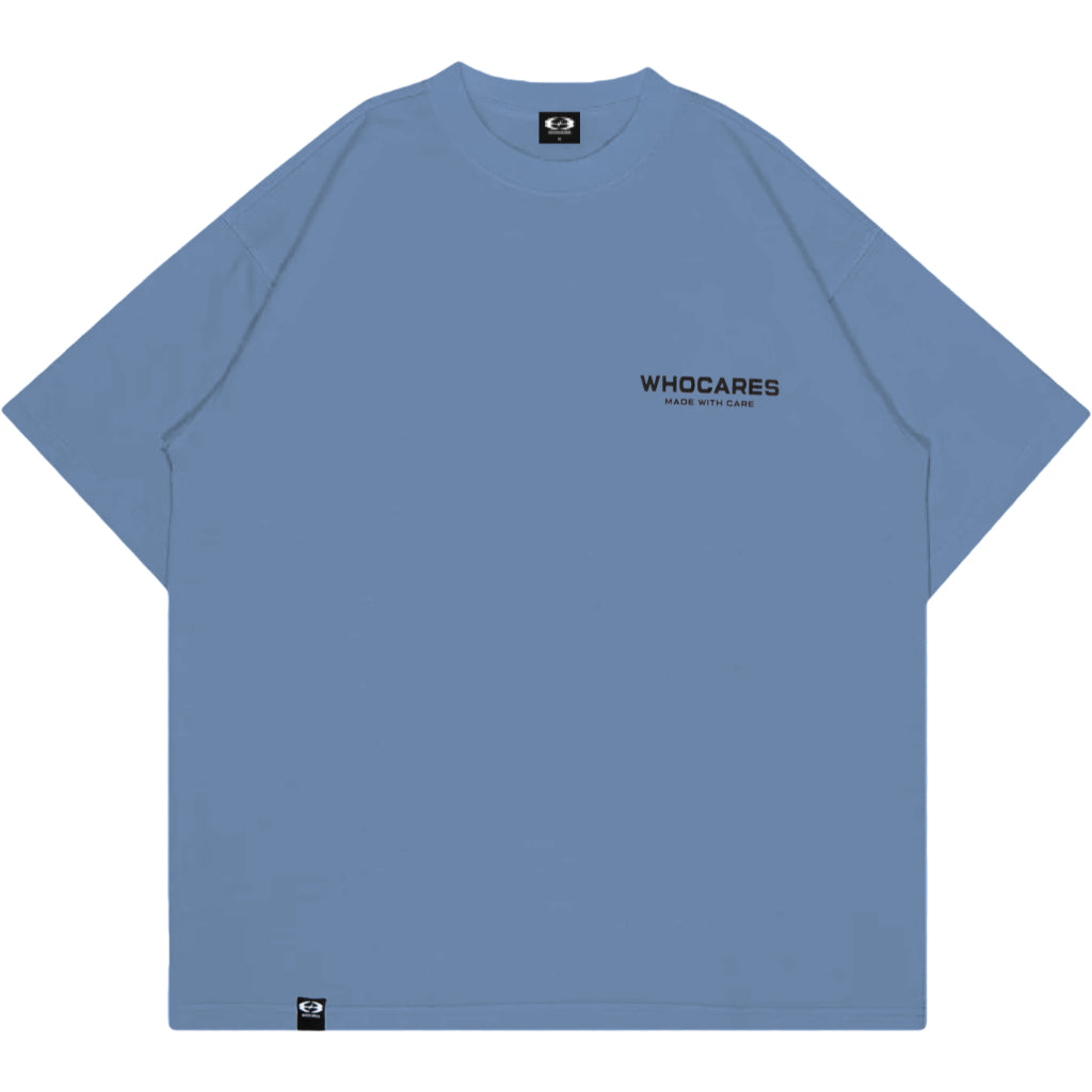 Whocares : Essential Logo Tee Blue