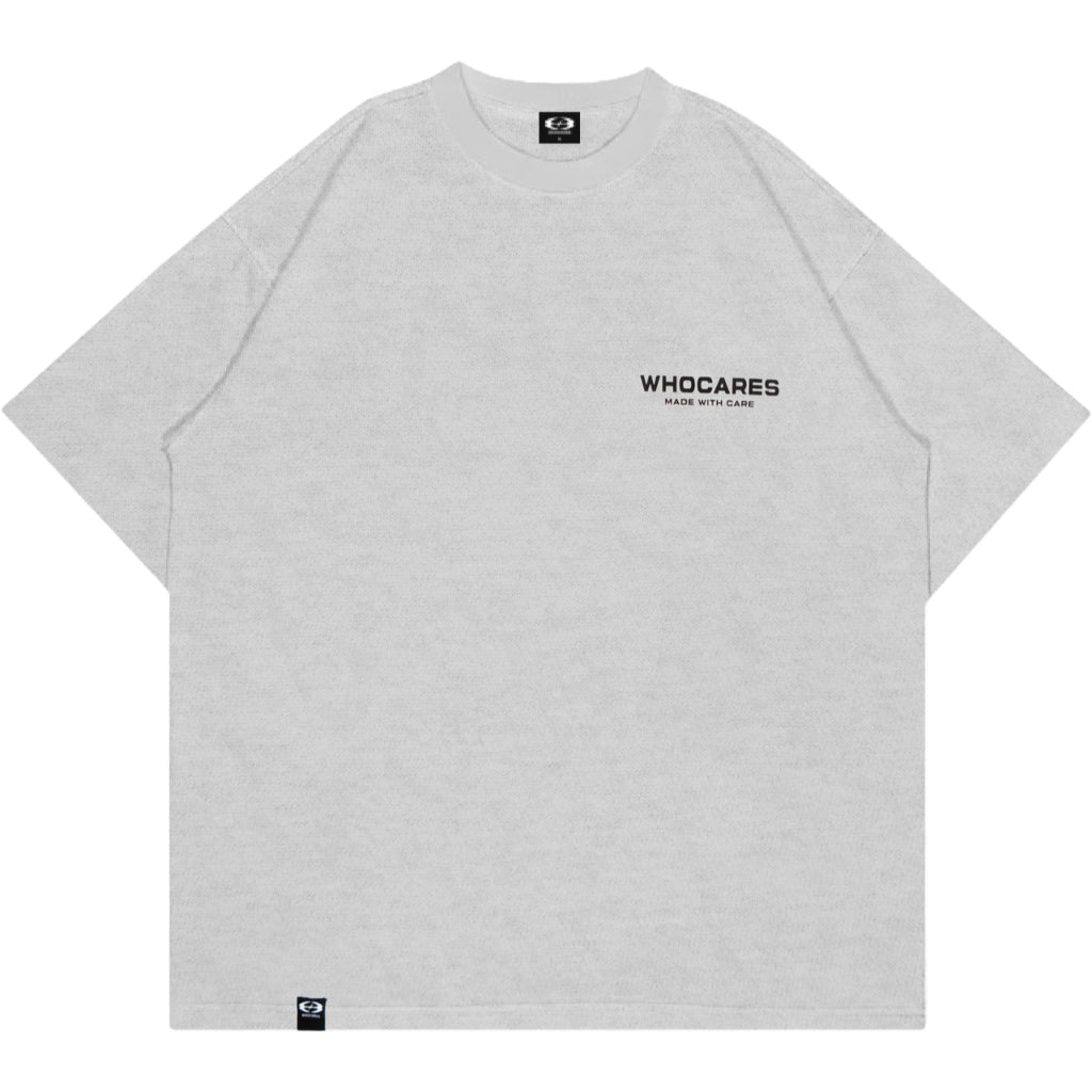 Whocares : Essential Logo Tee Grey