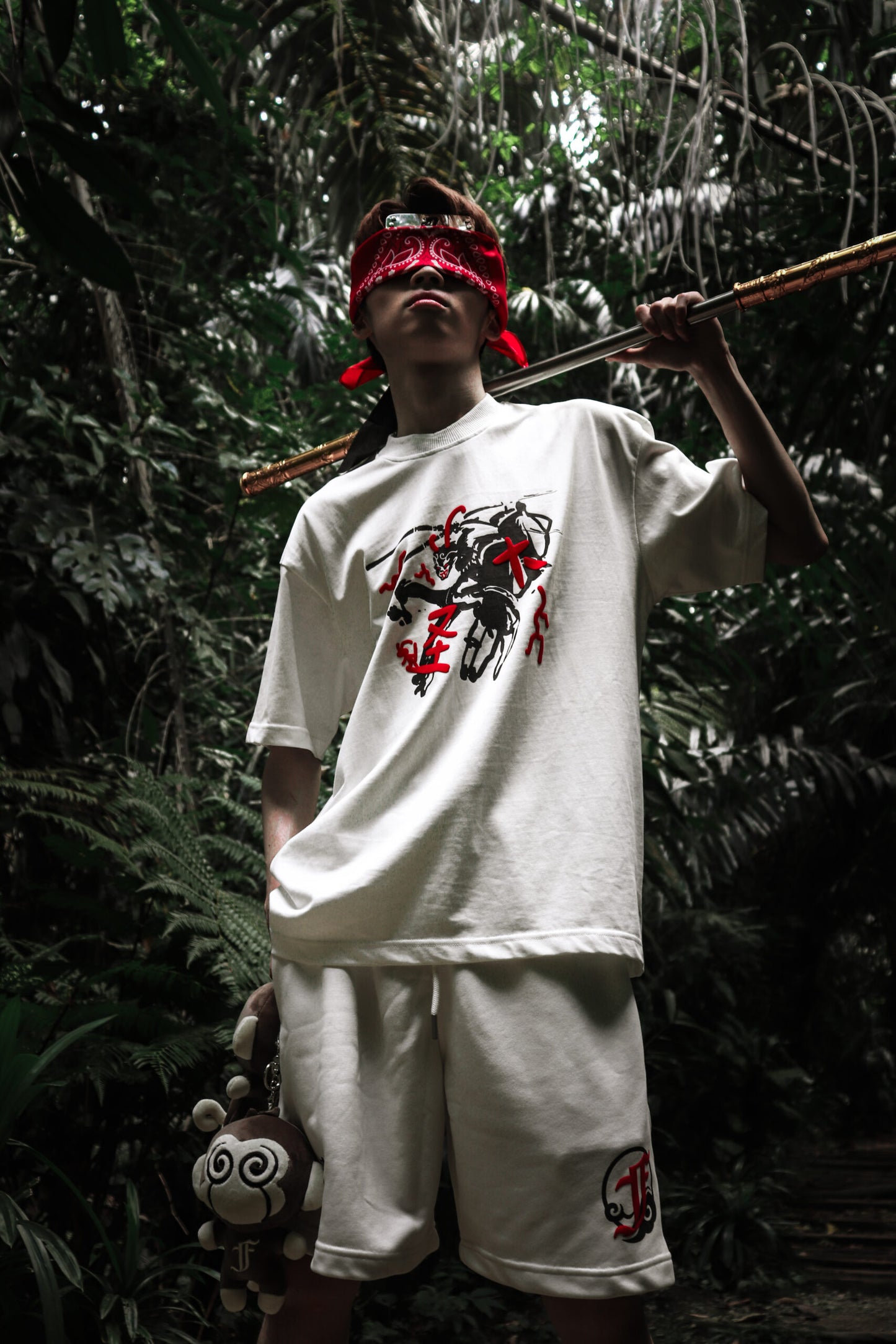 FRDCO x AhHou : Warrior Wu Kong Pants White