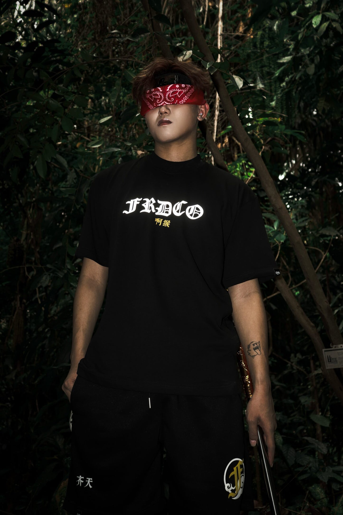 FRDCO x AhHou : Warrior Wu Kong Pants Black