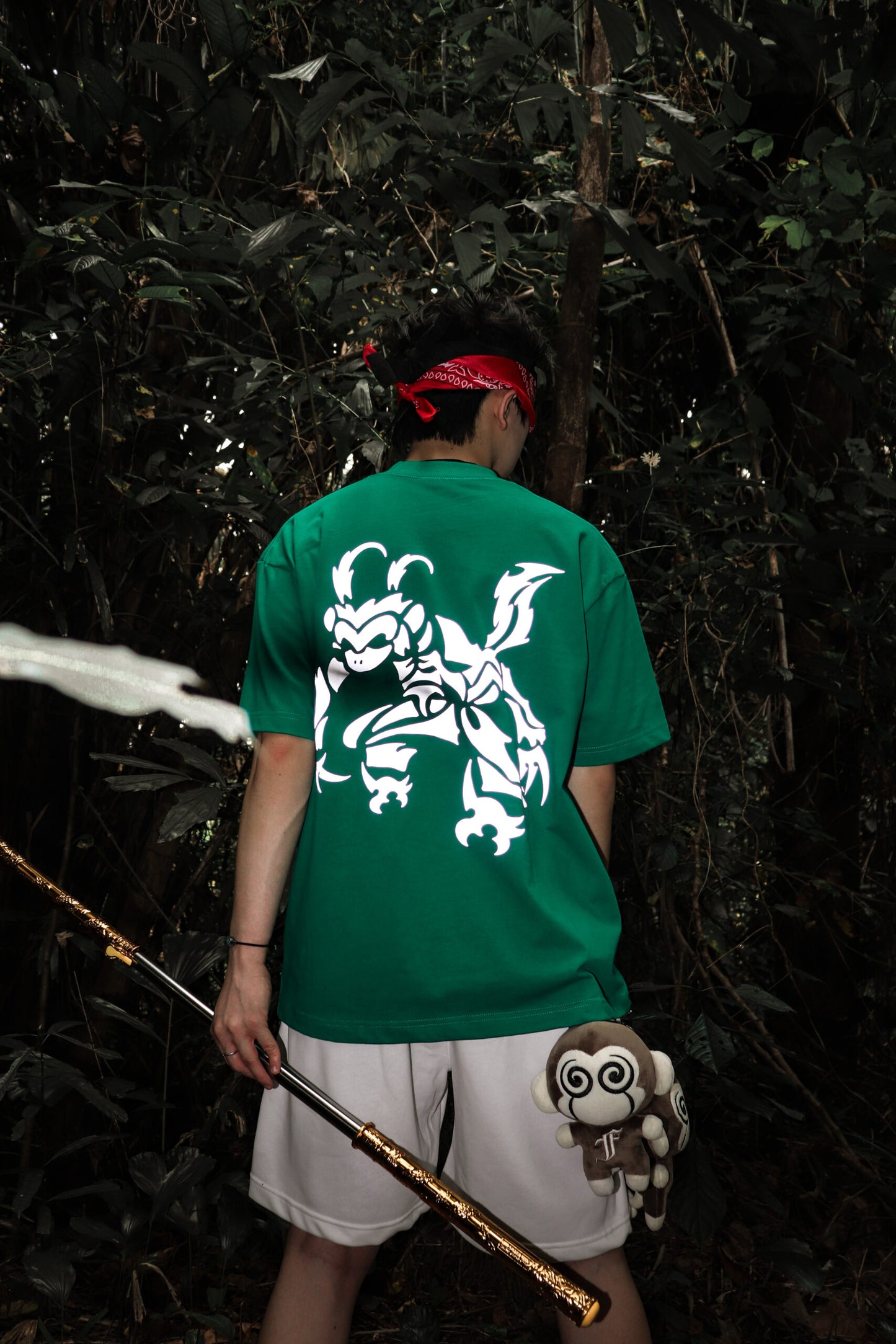 FRDCO x AhHou : 3M Reflective Wukong Tee Green