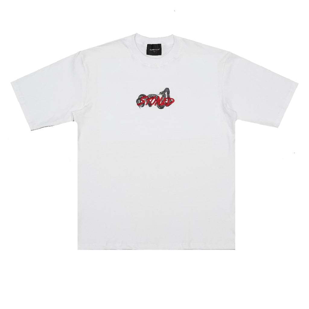 Stoned&Co Mystic : Genetic Snake Tee White
