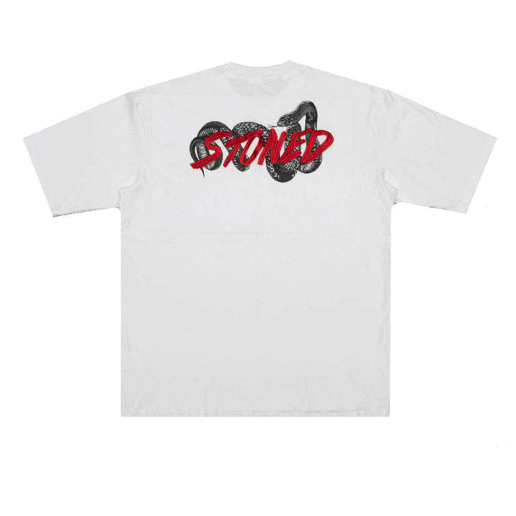 Stoned&Co Mystic : Genetic Snake Tee White