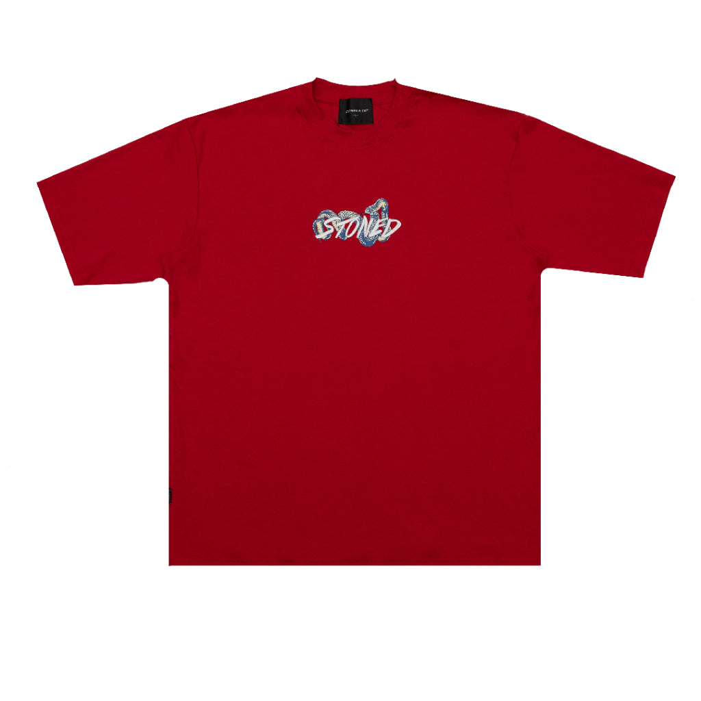 Stoned&Co Mystic : Genetic Snake Tee Red
