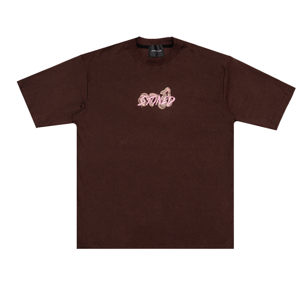 Stoned&Co Mystic : Genetic Snake Tee Brown