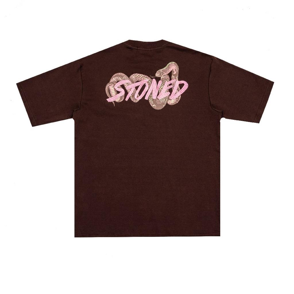 Stoned&Co Mystic : Genetic Snake Tee Brown