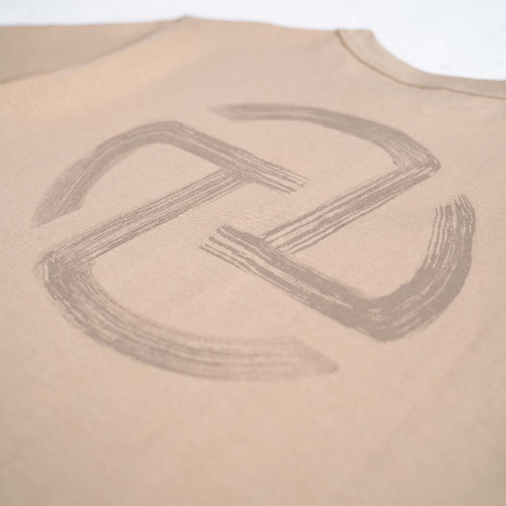 TNTCO : Textured Logo Tee Beige
