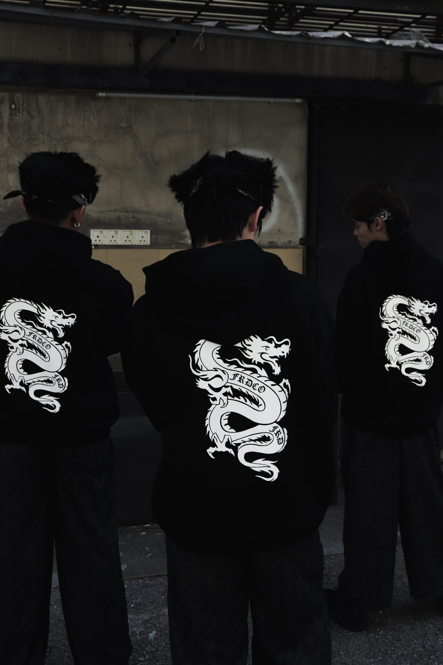 FRDCO : 3M Reflective Dragon Black Hoodie