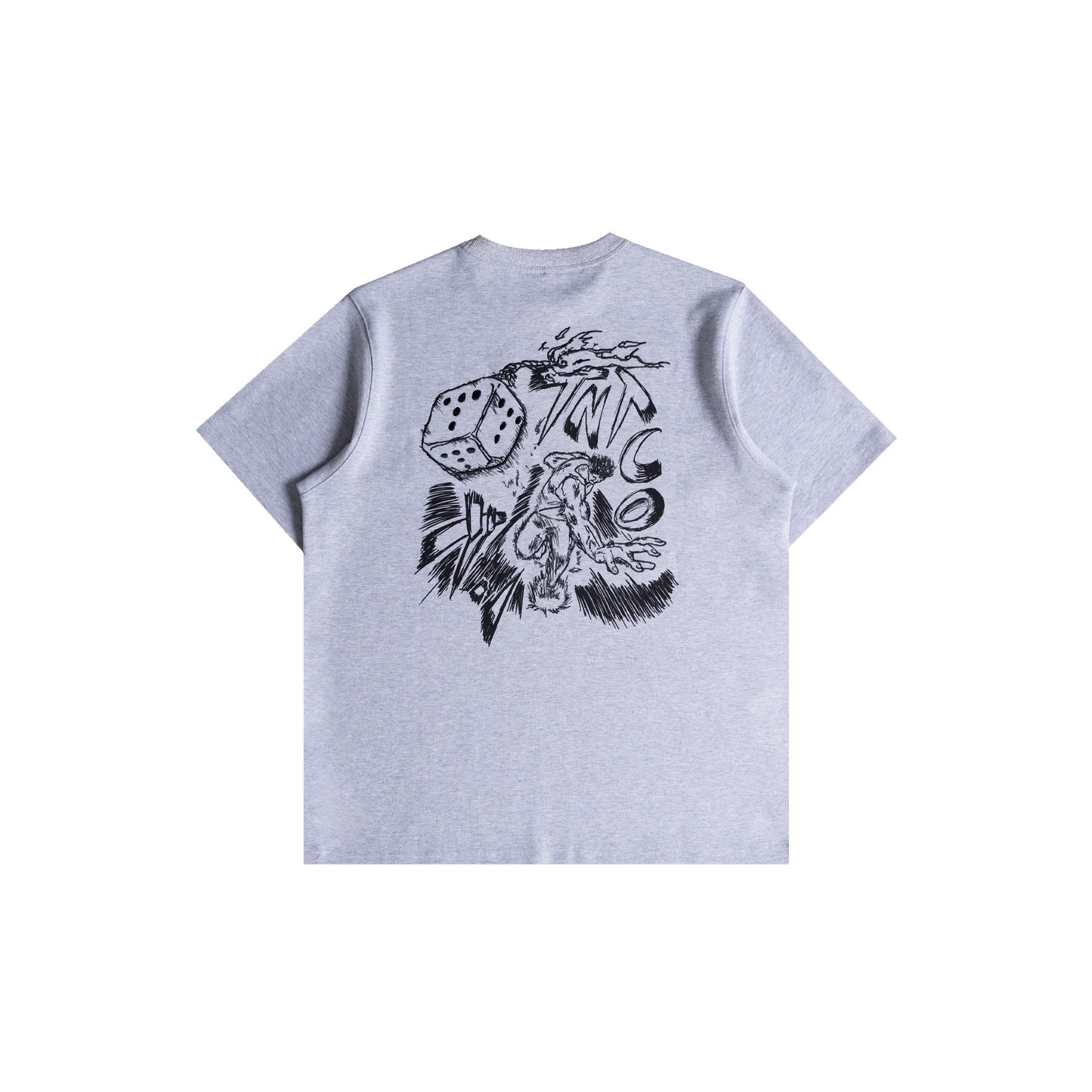 TNTCO : Flame Dice Tee Grey