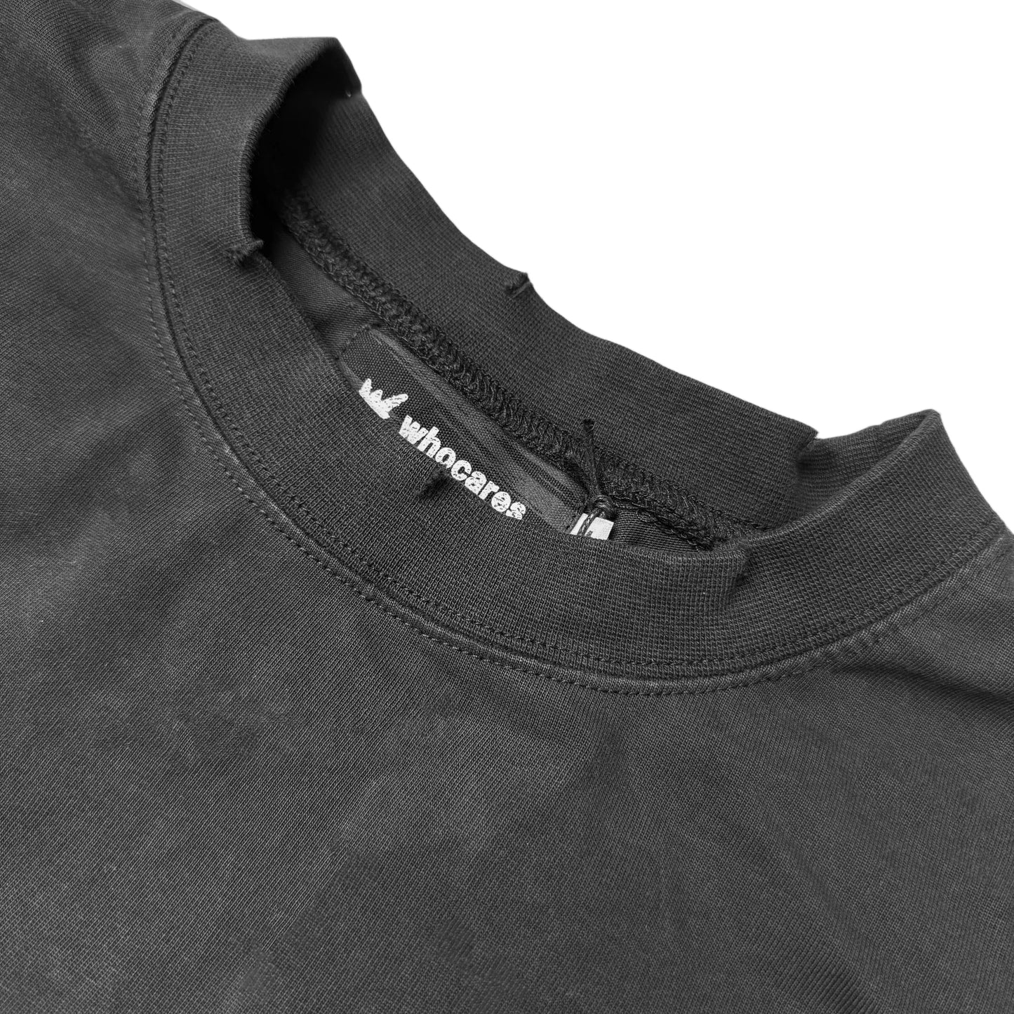 Whocares : Vintage Rock Patch Tee Black