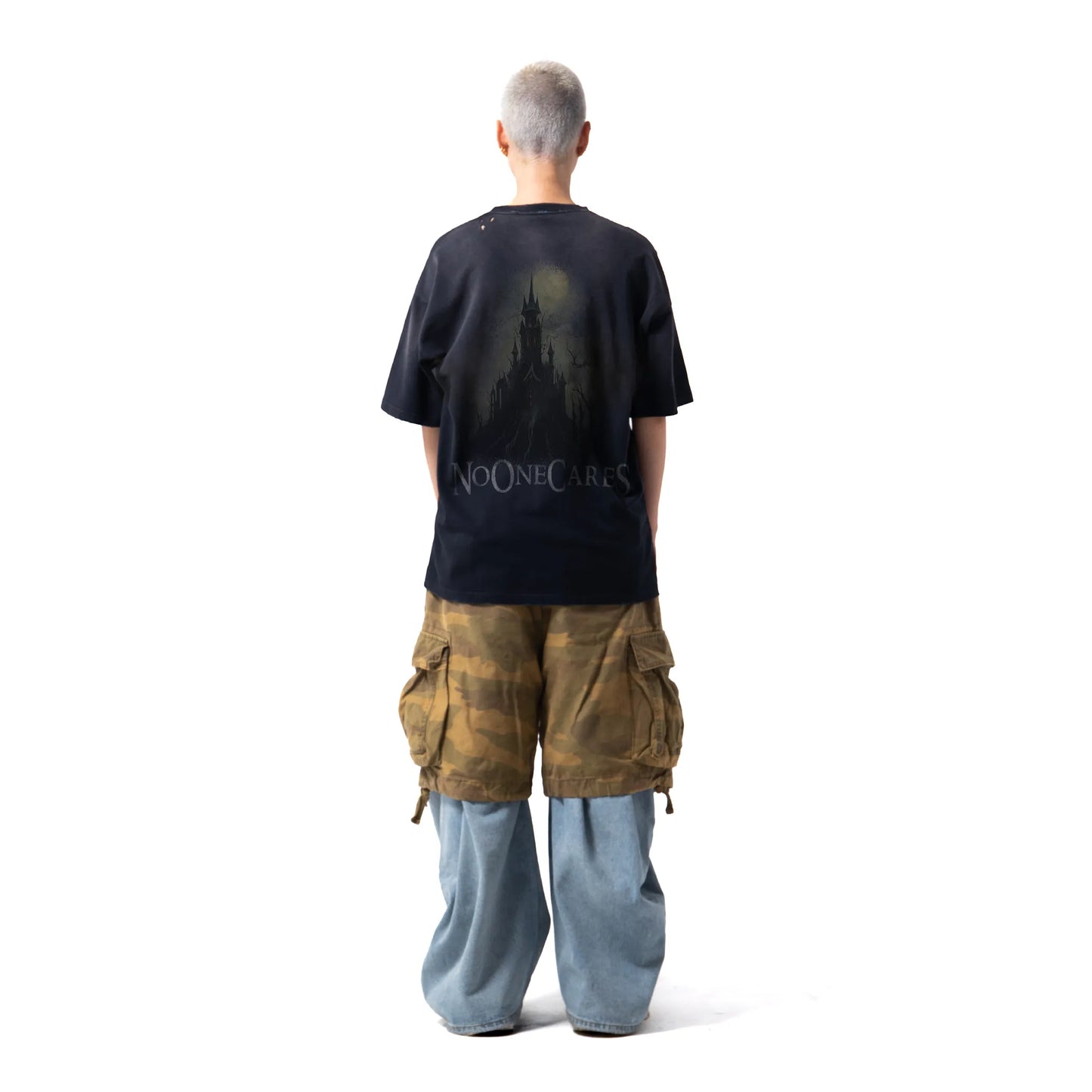 WHO CARES VINTAGE LOGO TEE