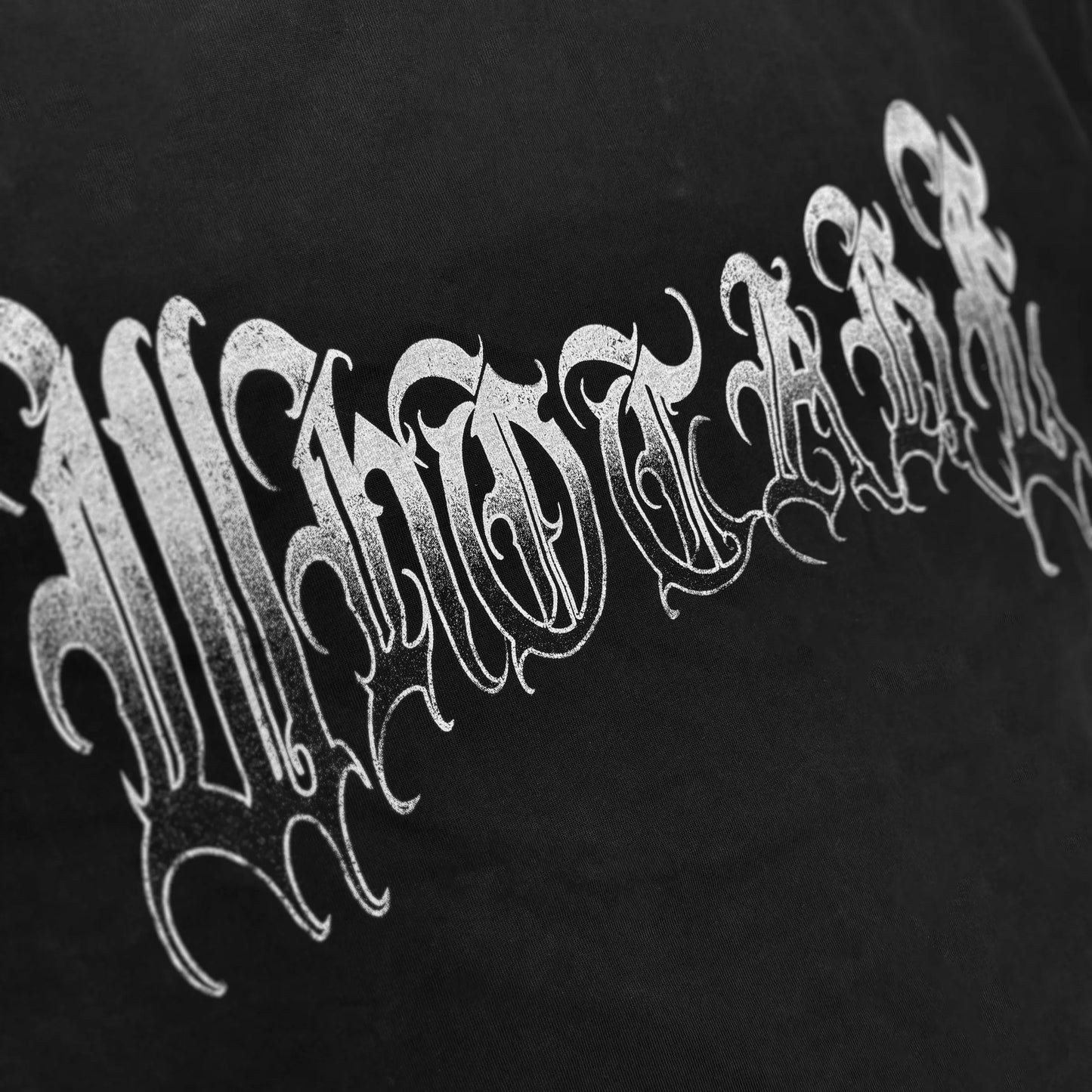Whocares : Vintage Rock Patch Tee Black