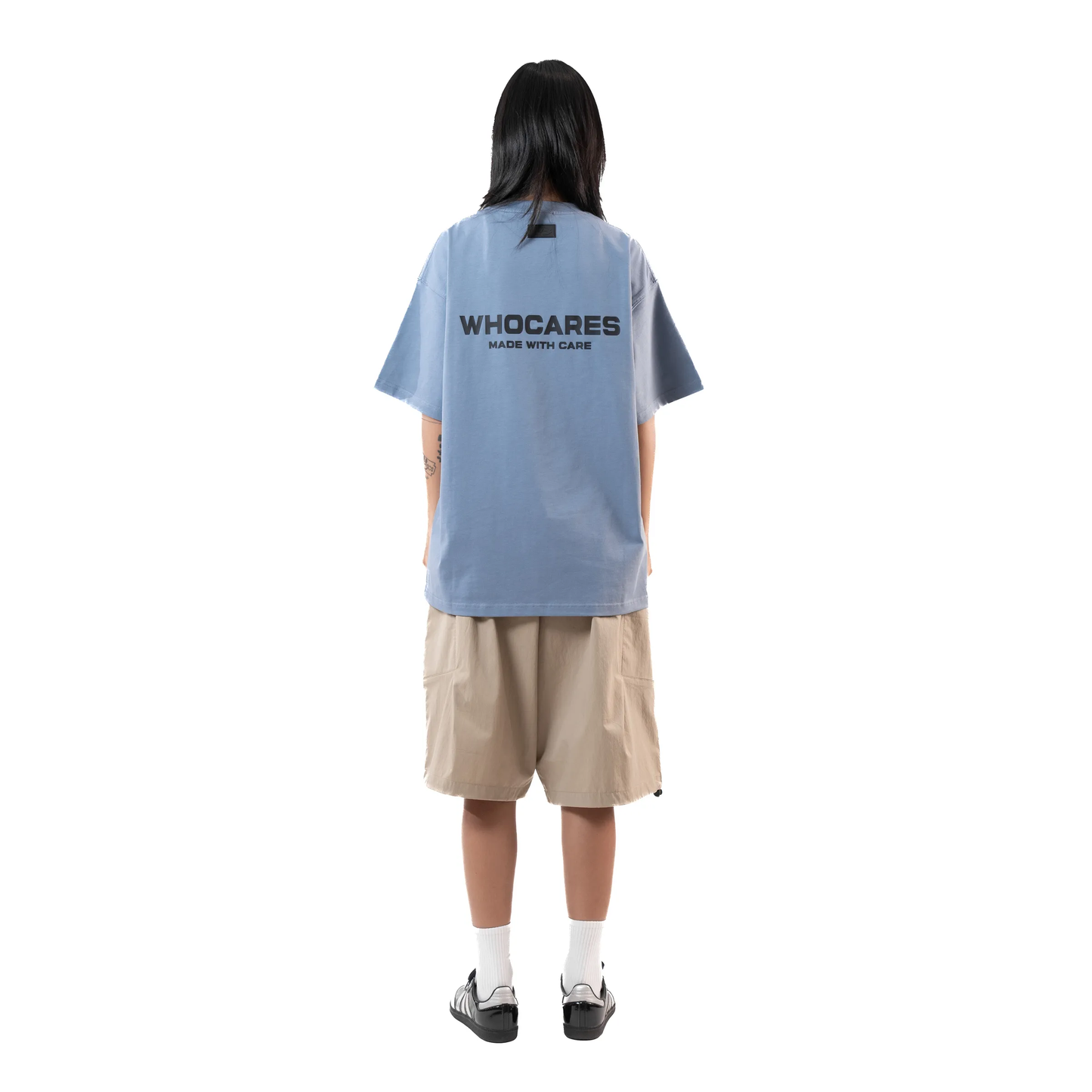 Whocares : Essential Logo Tee Blue