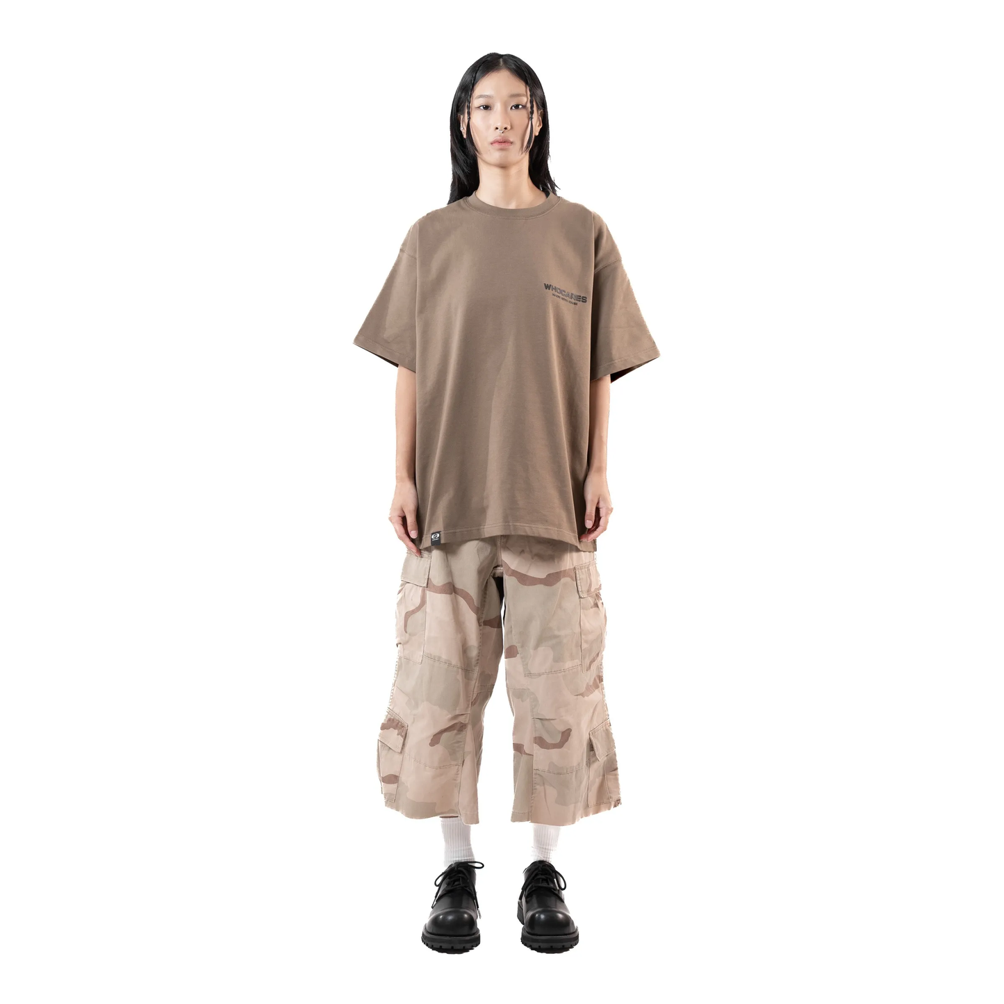 Whocares : Essential Logo Tee Brown