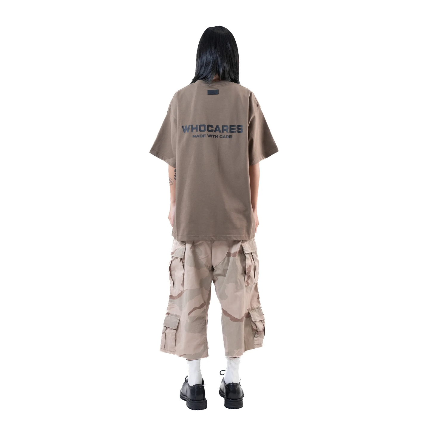 Whocares : Essential Logo Tee Brown