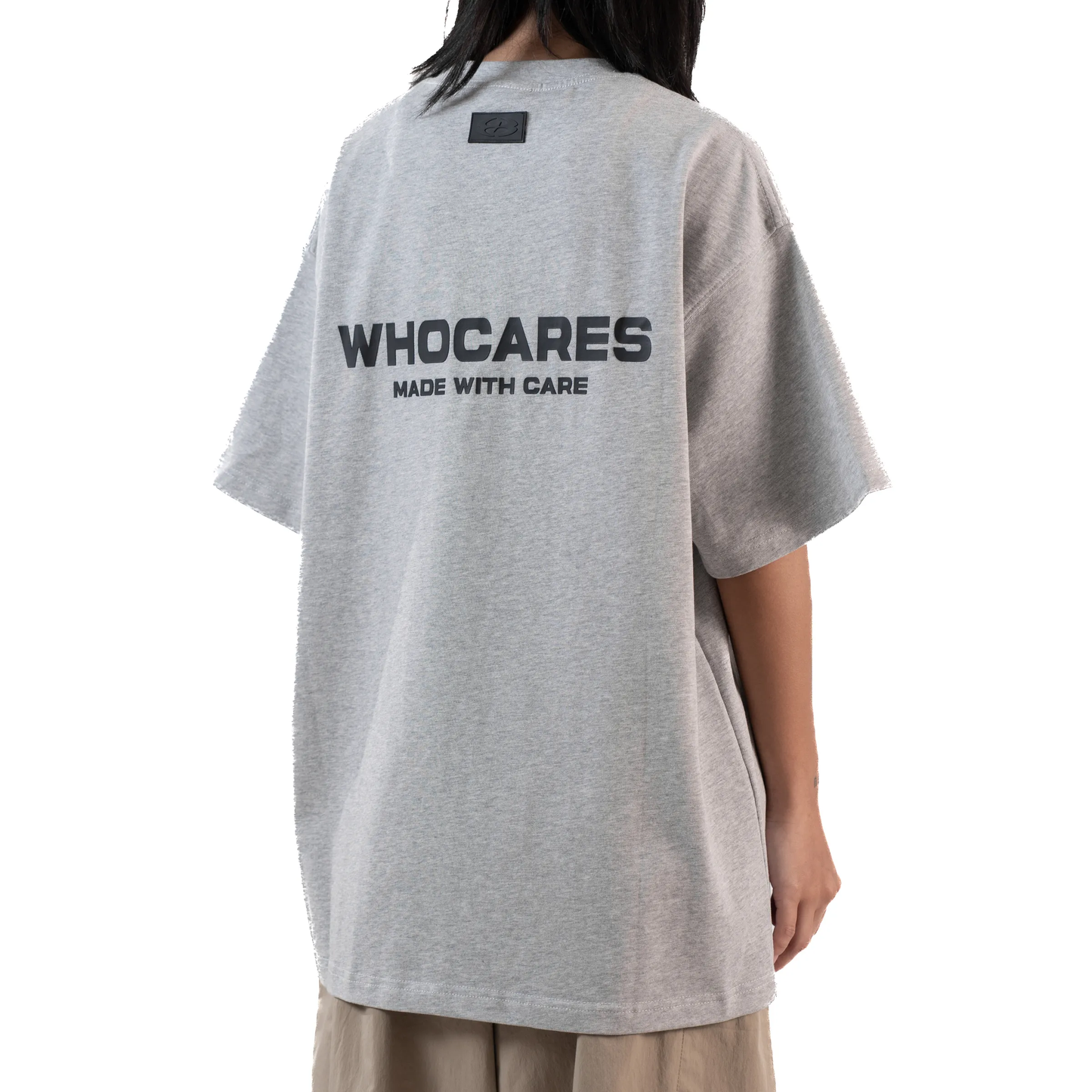 Whocares : Essential Logo Tee Grey