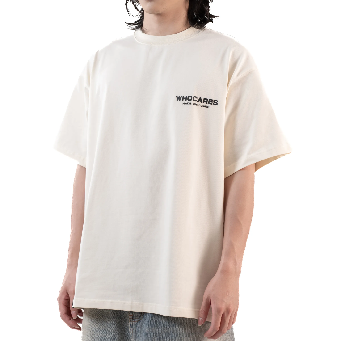 Whocares : Essential Logo Tee Beige