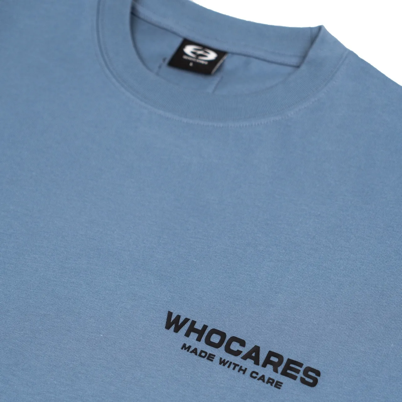 Whocares : Essential Logo Tee Blue