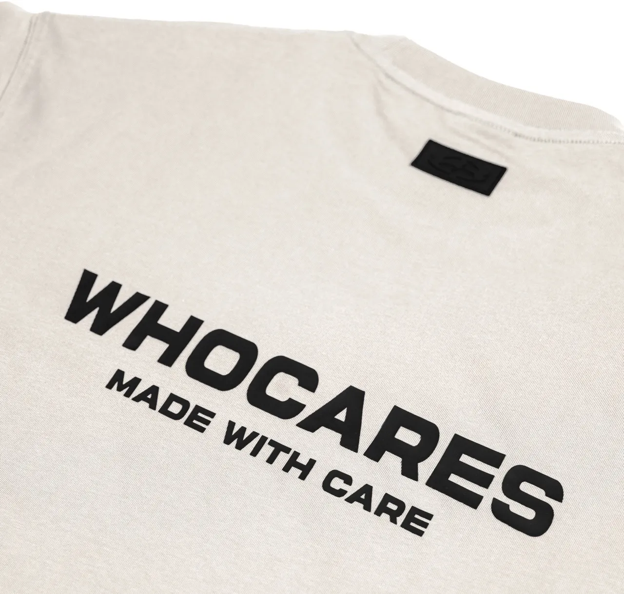 Whocares : Essential Logo Tee Beige