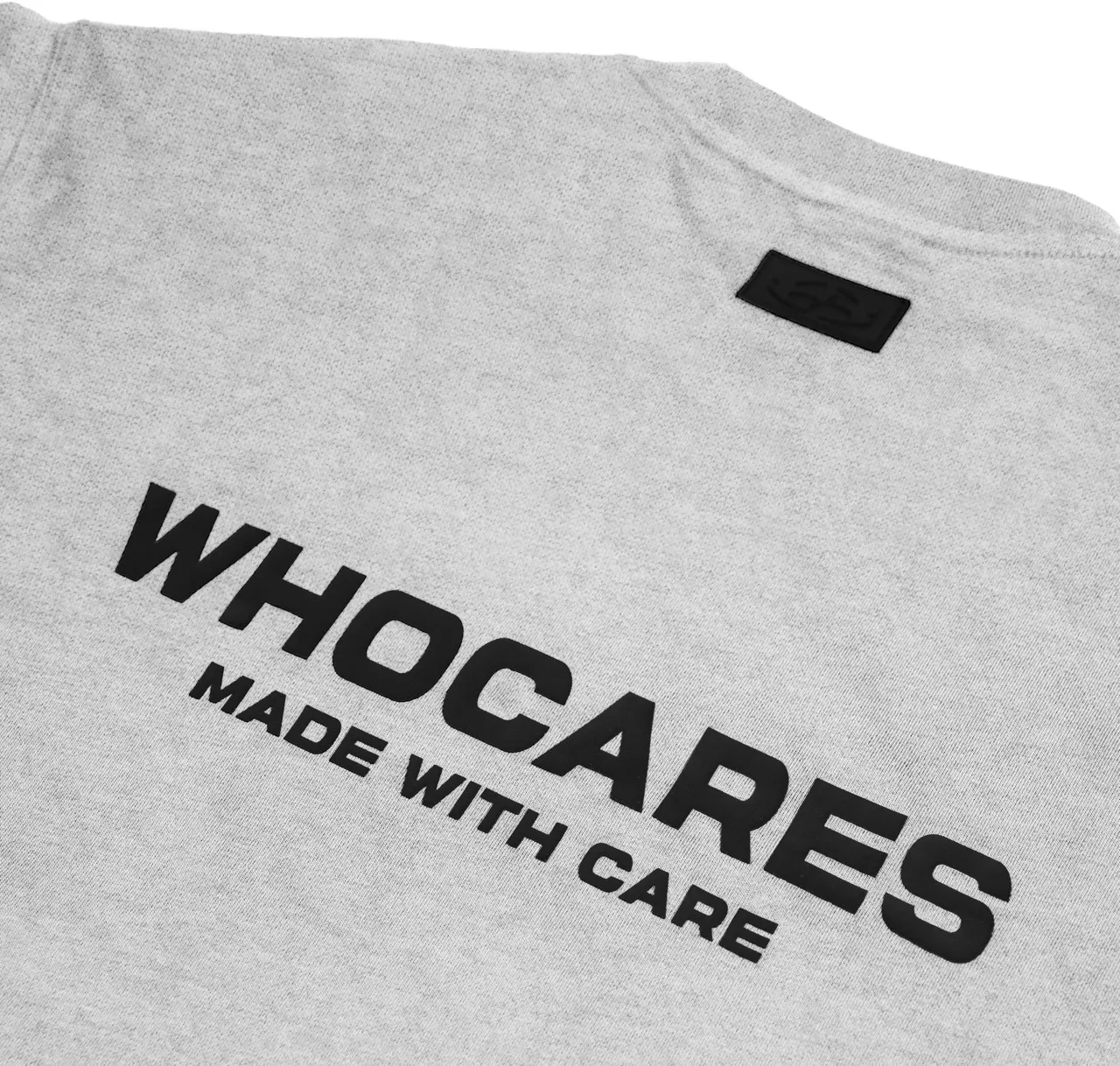 Whocares : Essential Logo Tee Grey
