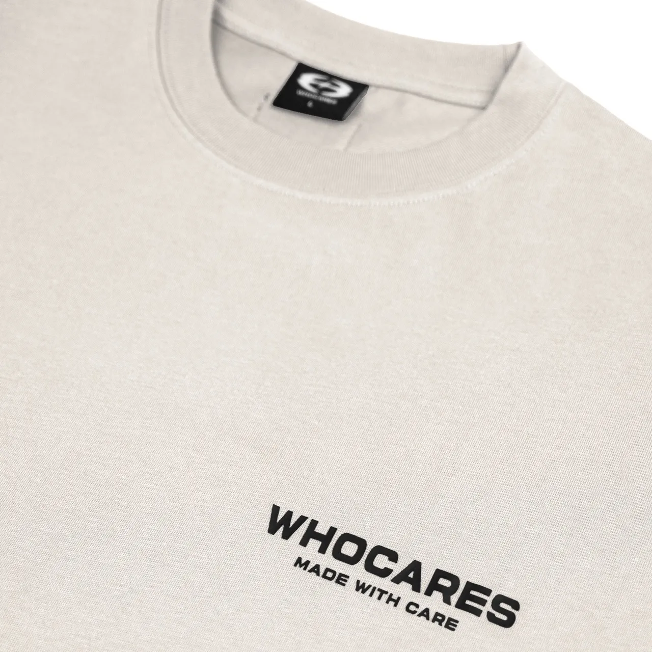 Whocares : Essential Logo Tee Beige