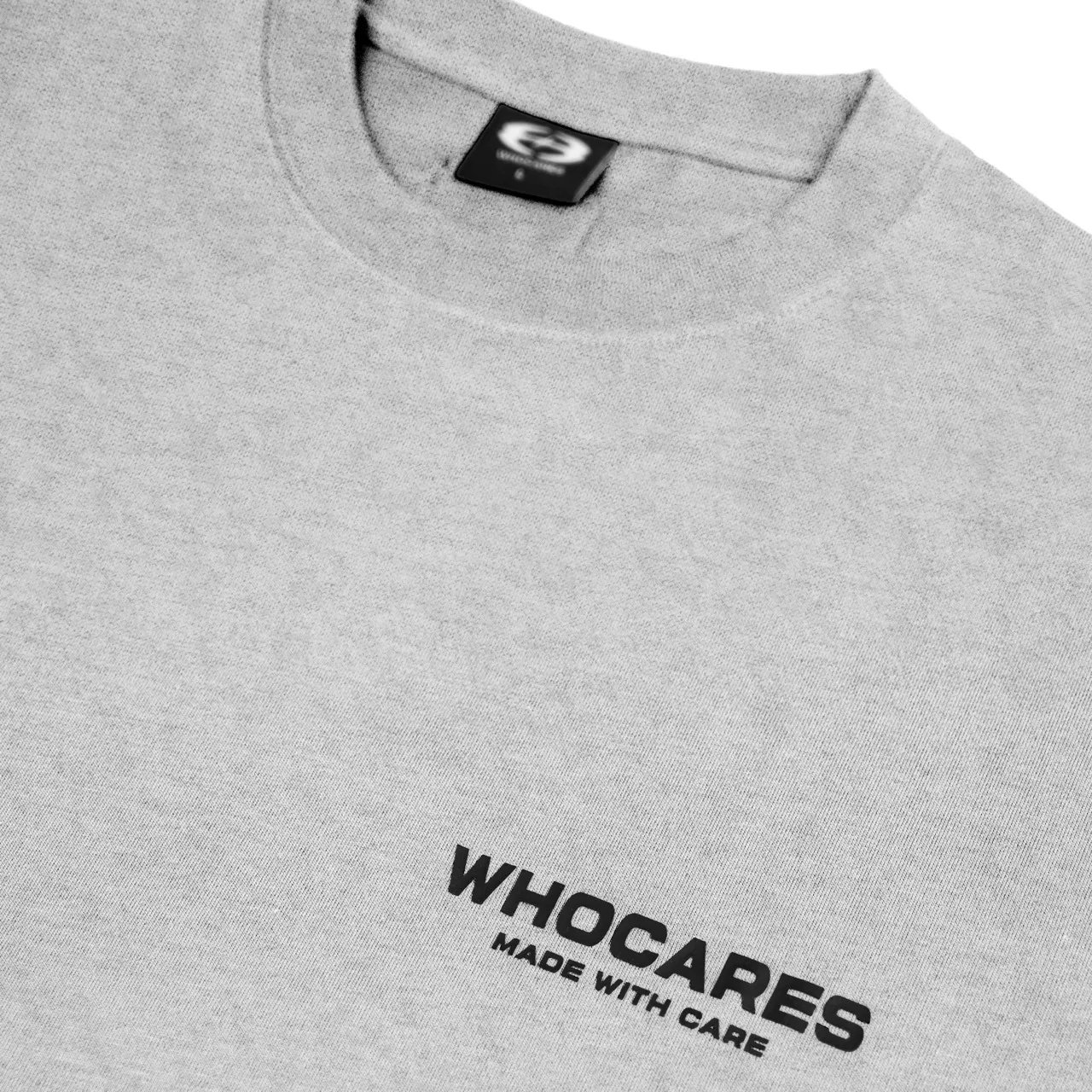 Whocares : Essential Logo Tee Grey