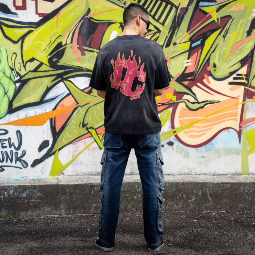 DC Clothing : Flame Oversized Tee